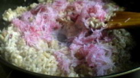 ризотто весеннее с редисом