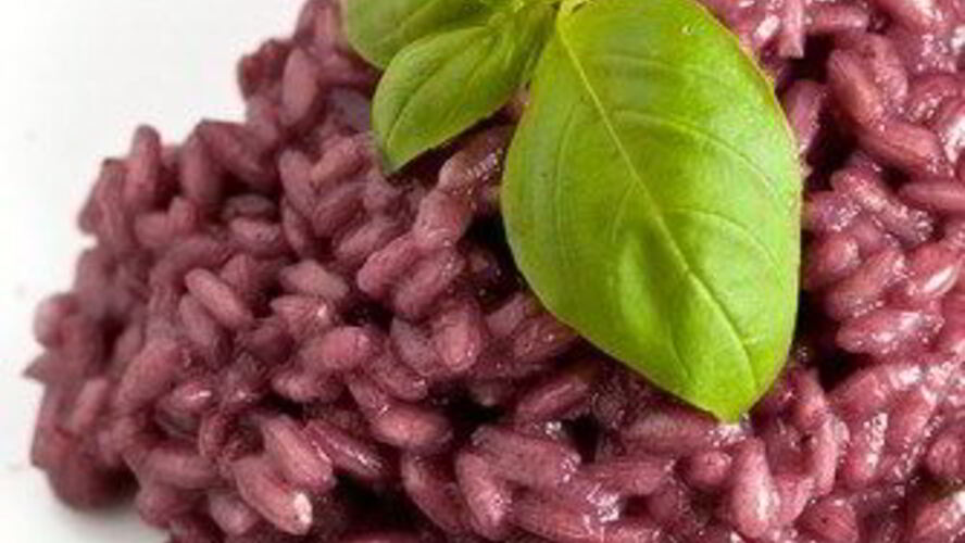 Рецепт свекольное ризотто с пармезаном