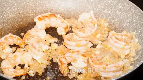 томатное ризотто с морепродуктами