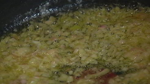 зеленое ризотто