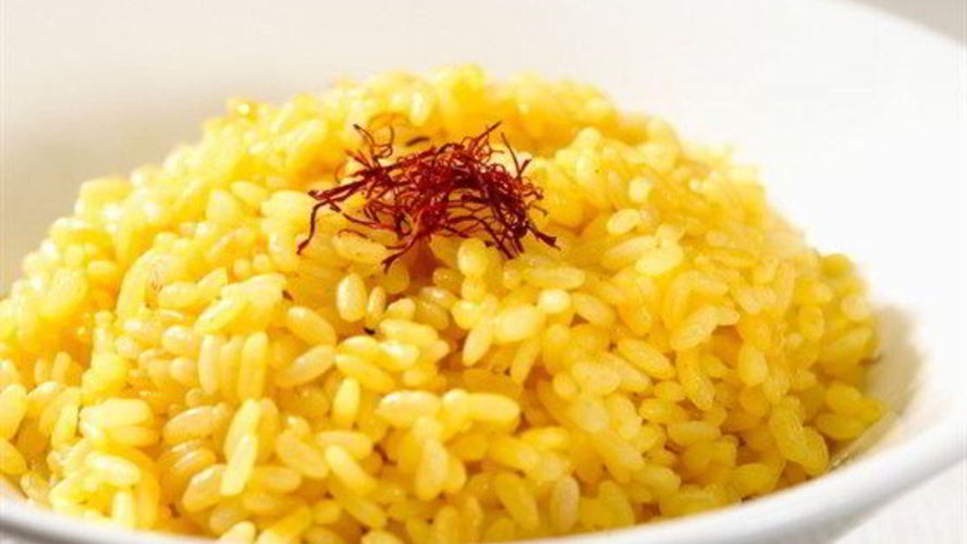 Рецепт желтое ризотто