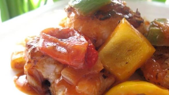 Рецепт Белая рыба в кисло-сладком соусе