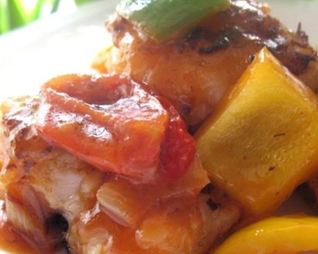 Белая рыба в кисло-сладком соусе