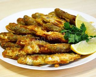 Черноморская барабулька жареная