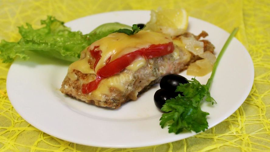 Рецепт горбуша в духовке с сыром и помидорами