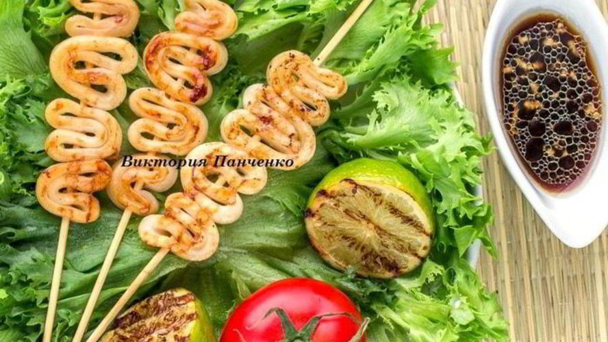 Рецепт кальмары на гриле