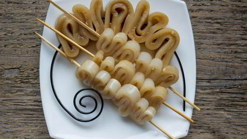 кальмары на гриле