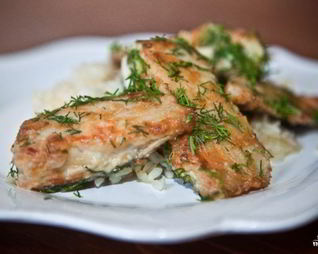 Камбала под маринадом