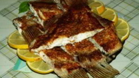 камбала в фольге