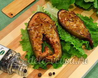 Кета с соевым соусом в духовке