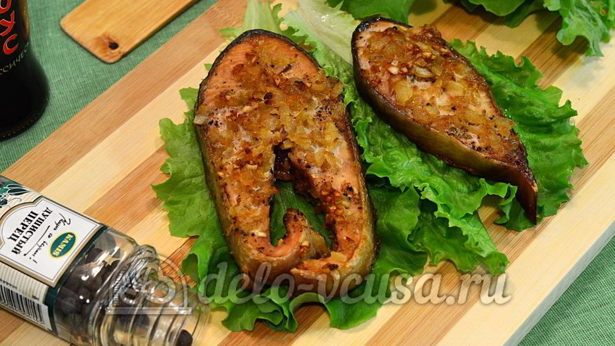 Рецепт кета с соевым соусом в духовке