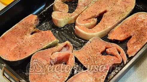 кета с соевым соусом в духовке