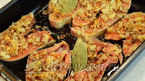 кета с соевым соусом в духовке