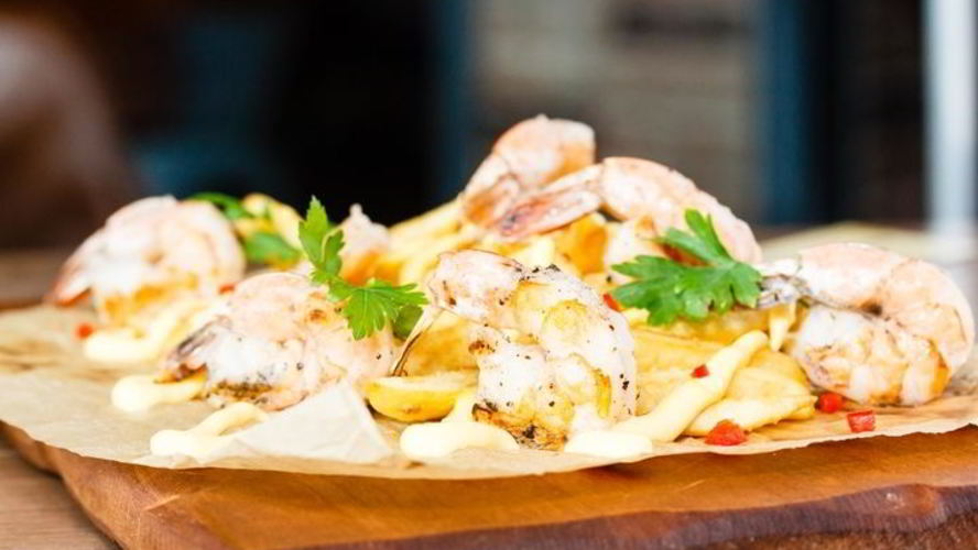 Рецепт креветки на открытом огне