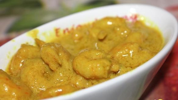 Рецепт Креветки в кокосовом молоке с карри