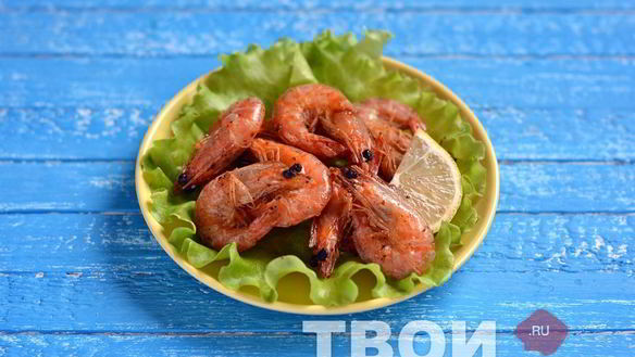 Рецепт Креветки жареные с чесноком