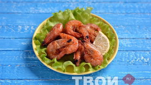 креветки жареные с чесноком