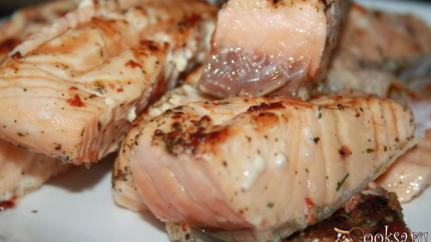 Рецепт лосось по-тоскански на решетке на мангале