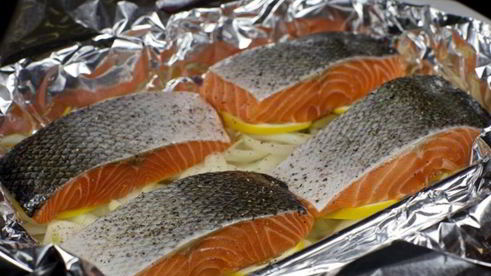 лосось в духовке