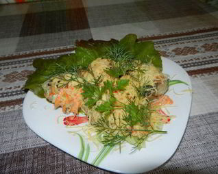 Минтай на подушке