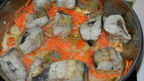 минтай на подушке