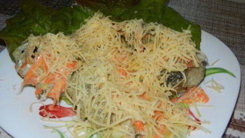 минтай на подушке