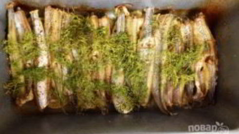 мойва, запеченная в фольге в духовке