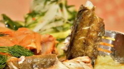 навага жареная