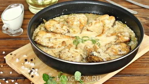 щука тушеная в сметане