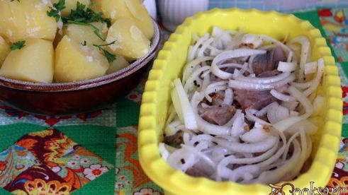 сельдь с луком в горчично-масляной заправке