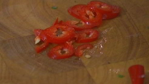 семга, запеченная с имбирем