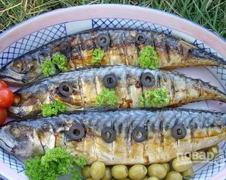 Скумбрия на барбекю