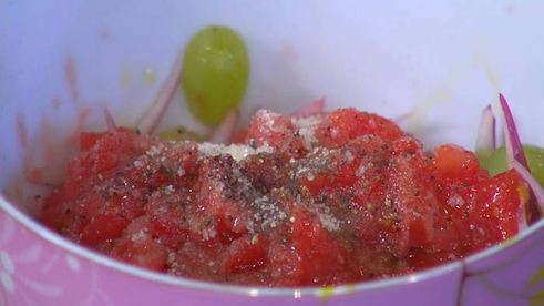 скумбрия с картофелем под виноградным соусом