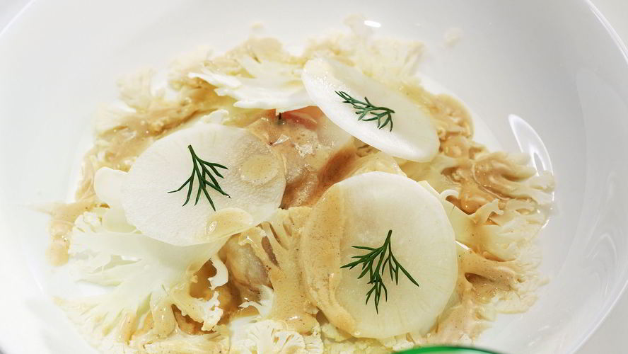 Рецепт треска с цветной капустой