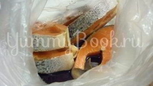 запеченная семга с брынзой и помидорами