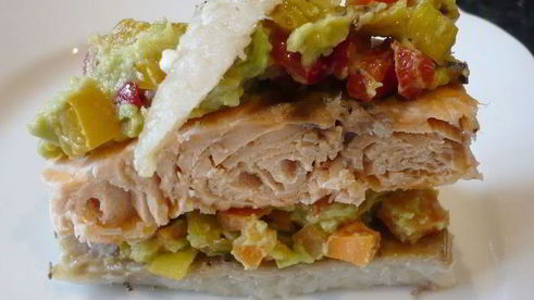 запеченное филе двух видов рыбы с овощами несладкая парочка