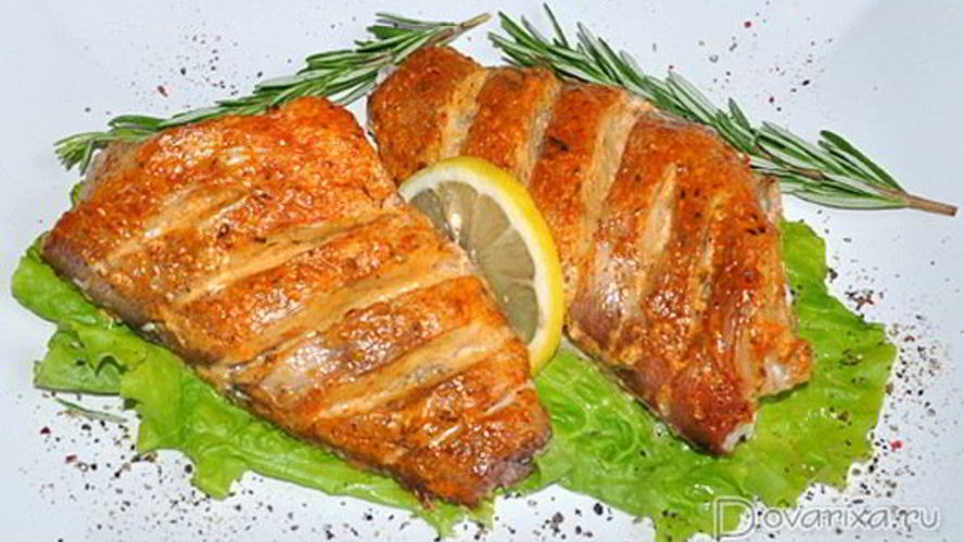 Рецепт запеченный морской окунь в маринаде