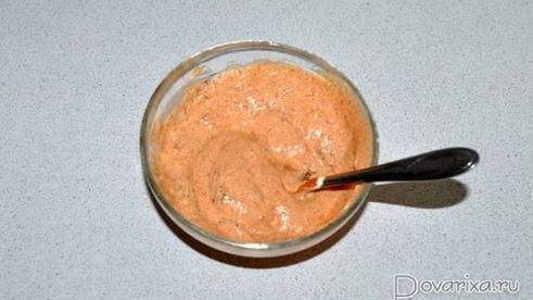 запеченный морской окунь в маринаде