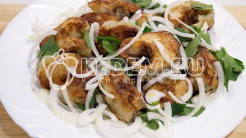 жареный минтай