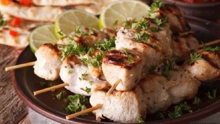 Рецепт ароматный шашлык с мятой