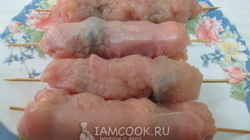 фаршированный шашлычок