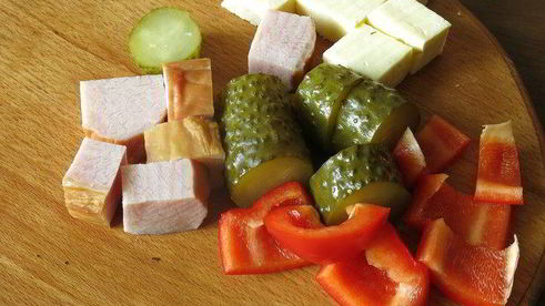 фаршированный шашлык