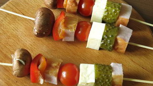 фаршированный шашлык