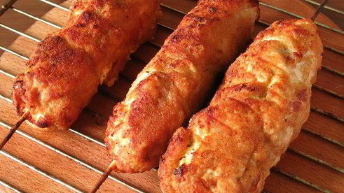 фаршированный шашлык
