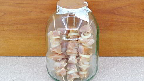 куриный шашлык в банке