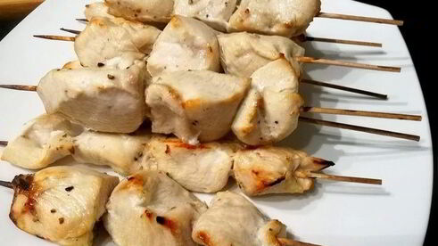 куриные шашлычки с арахисовым соусом