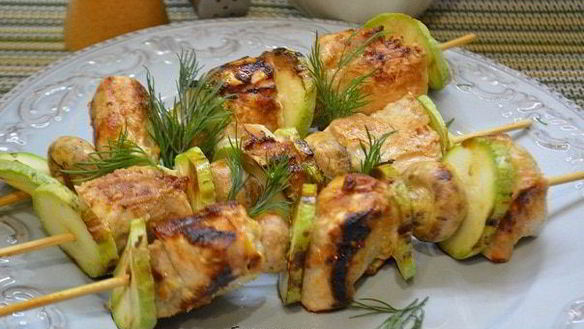 Рецепт Куриные шашлычки в имбирно-цитрусовом маринаде