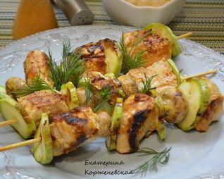 Куриные шашлычки в имбирно-цитрусовом маринаде