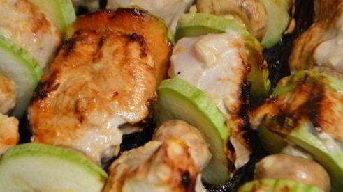 куриные шашлычки в имбирно-цитрусовом маринаде