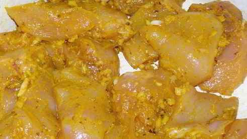 куриные шашлычки в пряном маринаде